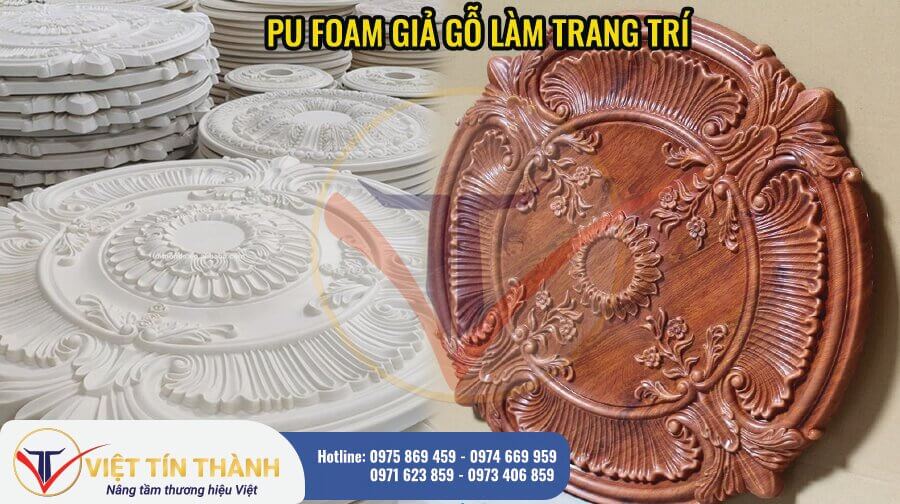 pu foam cứng hệ giả gỗ